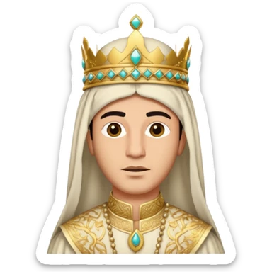 king in arab clothes   sticker