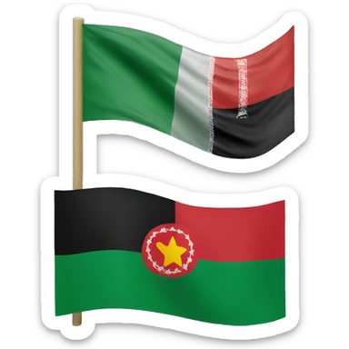 afghan flag and bangladesh flag sticker
