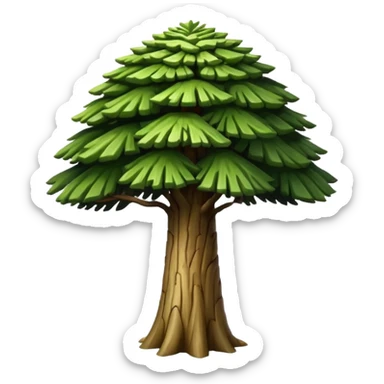 A Brazilian araucaria tree sticker
