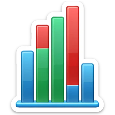quantity three barplot descending icon sticker