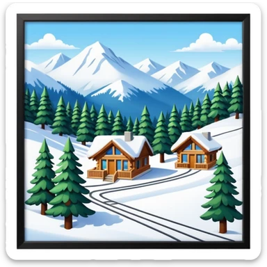 ski resort sticker