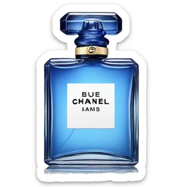 Blue Chanel perfume  sticker