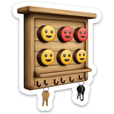 Wall Key holder sticker