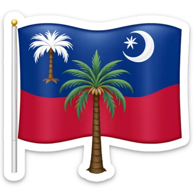 South Carolina flag sticker