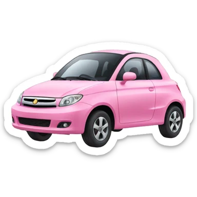Coche rosa sticker