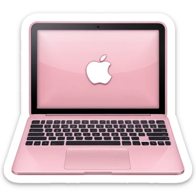 Light pink laptop sticker