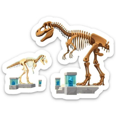 dinosaur museum sticker