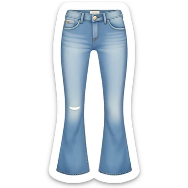 Y2K low rise flared jeans sticker