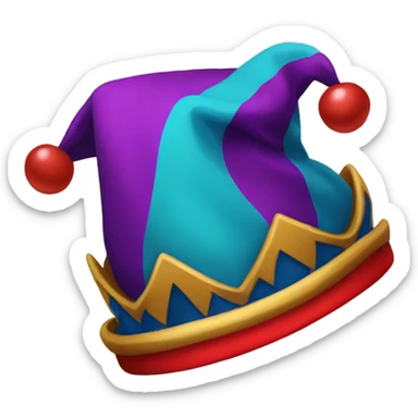 Jester hat sticker