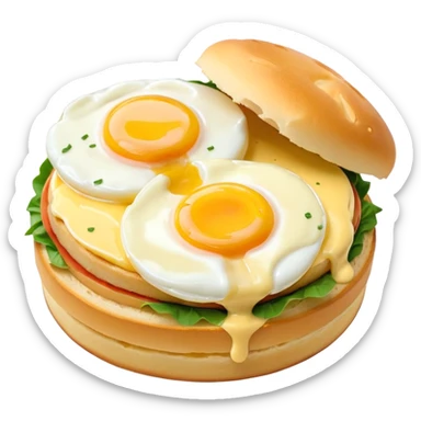 egg benedict sticker