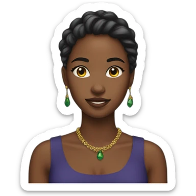 Beautiful nigerian girl sticker