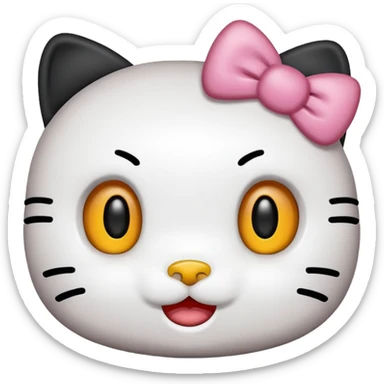 As un emoji de Hello Kitty más echo emoji  sticker
