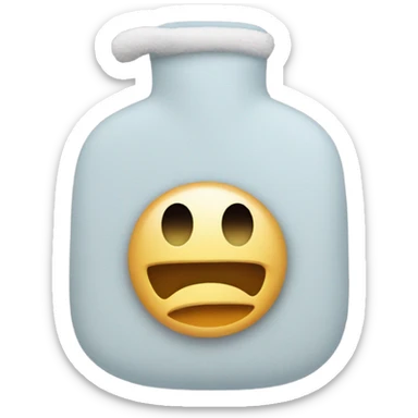 Hot water bottle sticker
