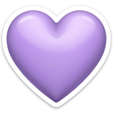 Lavender heart sticker