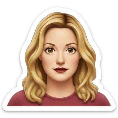 drew barrymore serious real sticker
