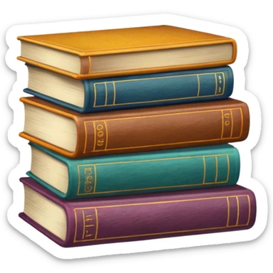 libros aesthetic de colores sticker