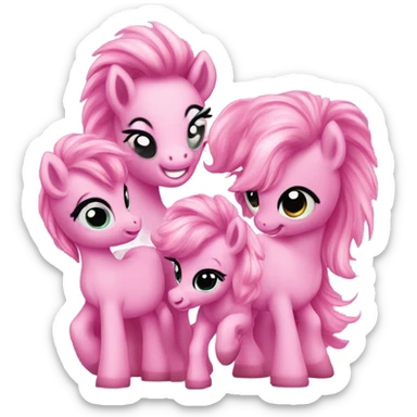 Pink pony club sticker
