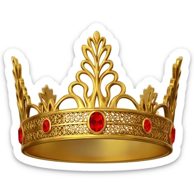 Crown golden sticker
