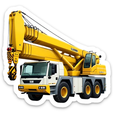 Crane - Liebherr LTM 1200-5.1 (Model Year: 2022) (Iconic colour: Yellow) sticker