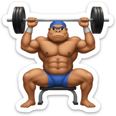 bufo benching 200 kgs sticker