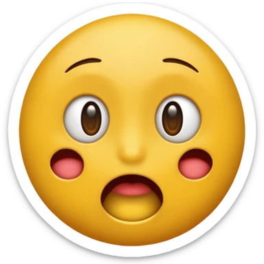 Emoji qui tire nerveusement la langue sticker