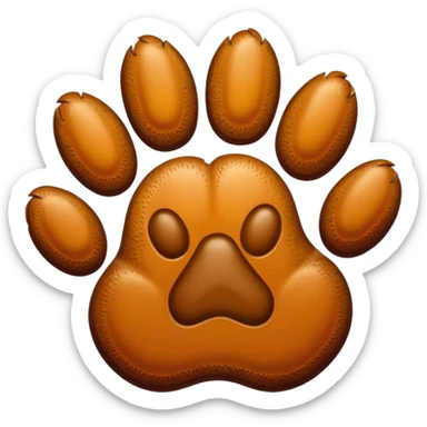 Dogs foot emoji sticker
