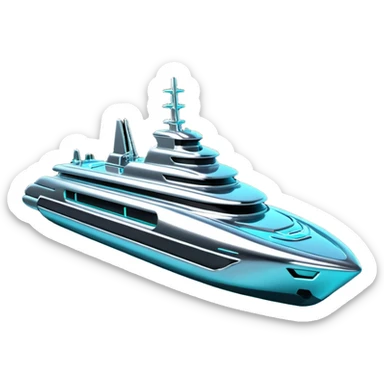 Create a highly polished, 3D game UI–style illustration of a SHIP sticker