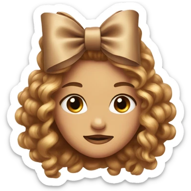 Light Brown bow 🎀✨💗 sticker