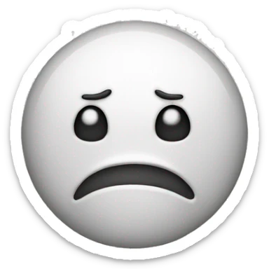 Drool emoji but the drool is white  sticker