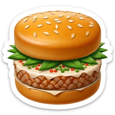 Chinese steamed pork patty sticker