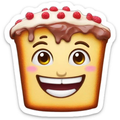 Kuchen mit deinem iPhone zusammen sticker