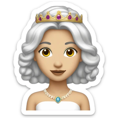 White Cypriot princess sticker