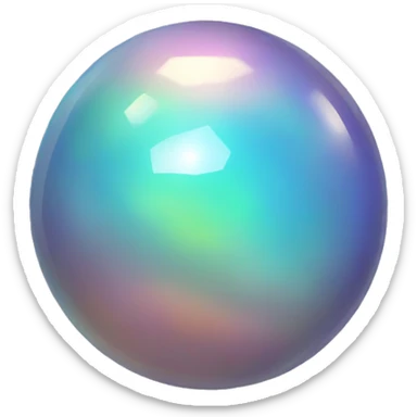 Opal Crystal sphere sticker
