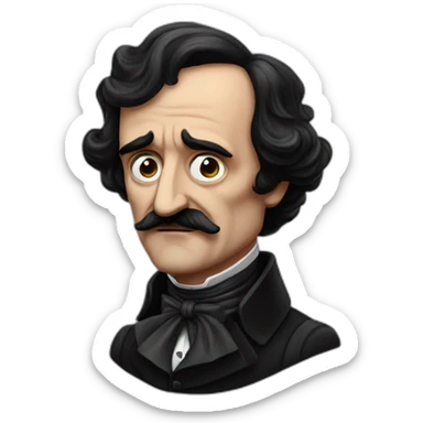 edgar allan poe sticker