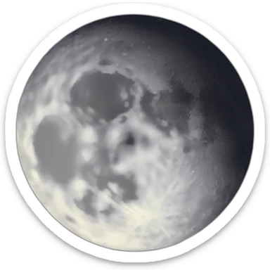 moon emoji face pixel style sticker