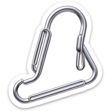 pastel pink paper clip sticker