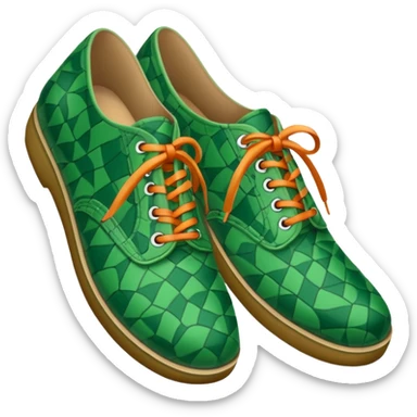 green patterned shoes  sticker