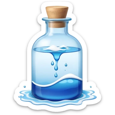 small aroma bottle with calm waves above sticker