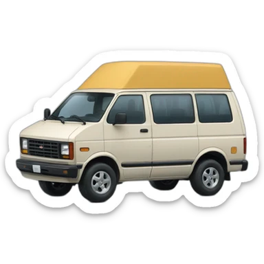 NISSAN 1986 STANZA Blue van van sticker