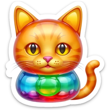 Jelly/jam cat sticker