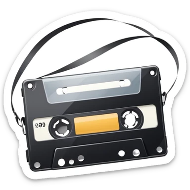 Realistic 1990’s video tape sticker