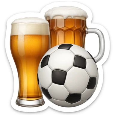 pint and 1 big soccer aside sticker