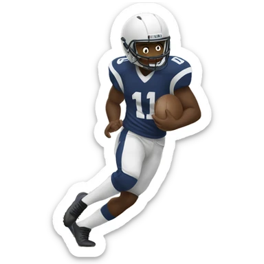 #11 playing football sticker