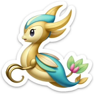 Colorful Exotic Meloetta-Cresselia-Kirby-Fakémon-creature-hybrid sticker