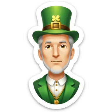 Celebratory Leprechaun sticker
