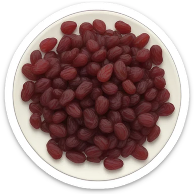 raisins on the plate sticker