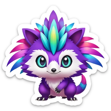  exotic tropical Fakémon-Pokémon-Vernid-creature sticker