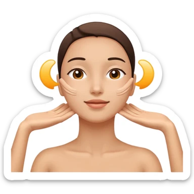 Head massage sticker