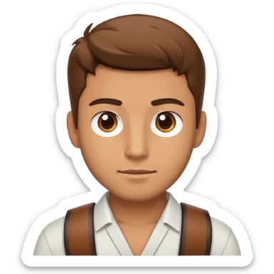 Gi with brown belt sticker