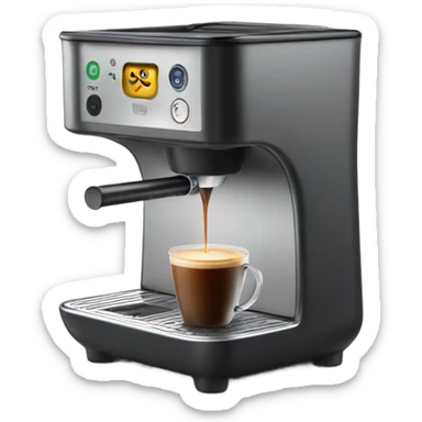 Mini coffee machine mini sticker